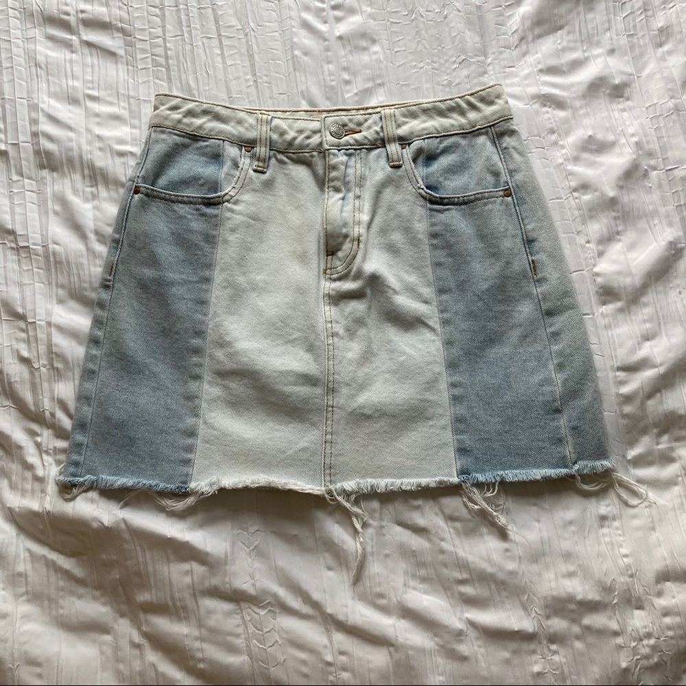 Pacsun light wash Jean skirt